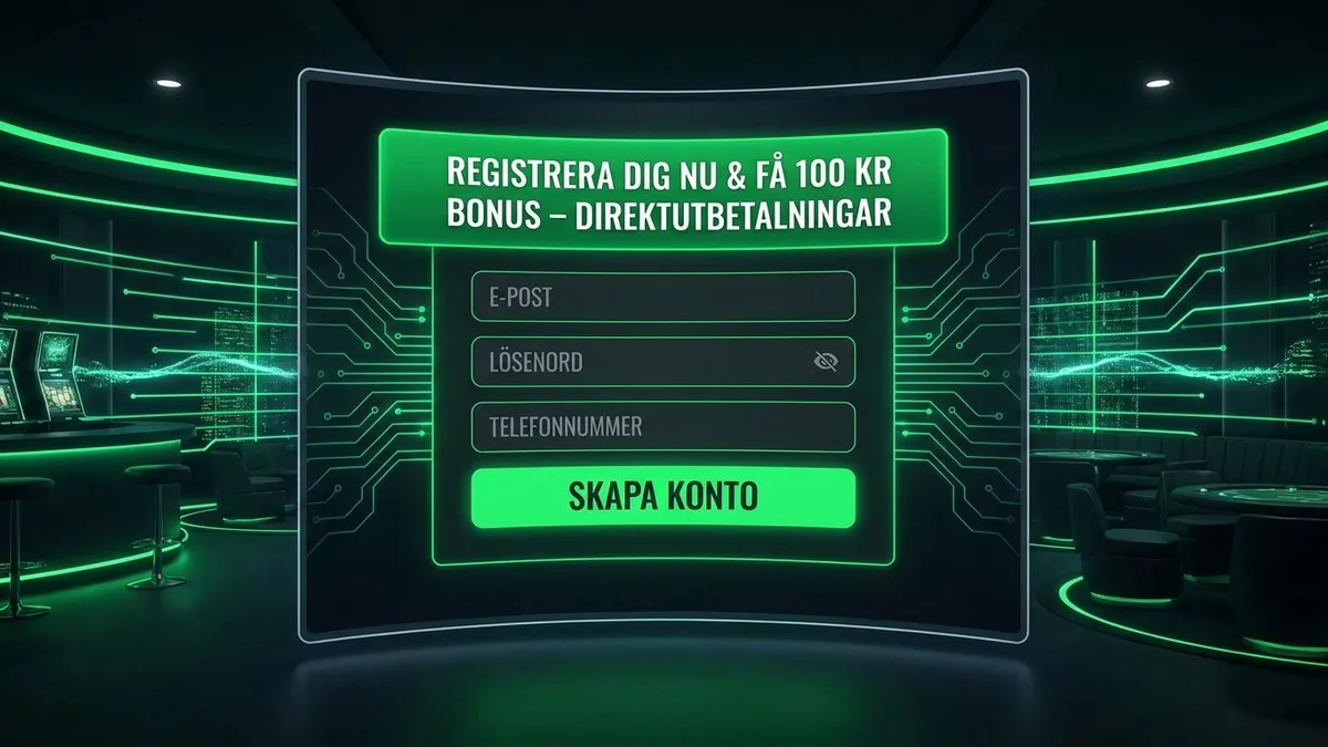 Registrera dig med bonus